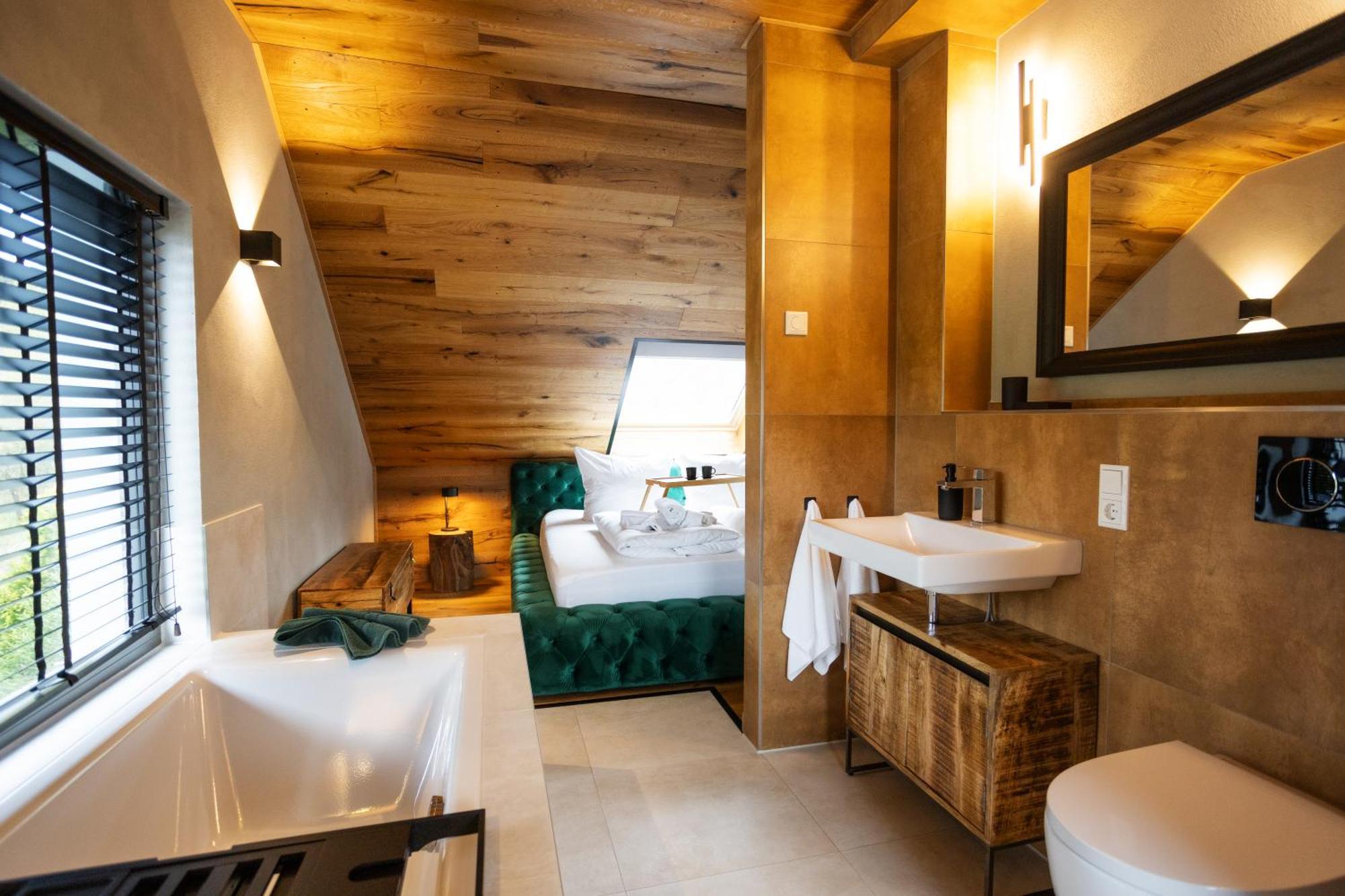 Sauerland Chalets - "Die Chalets Herzenssache" วินเทอร์แบร์ก ภายนอก รูปภาพ
